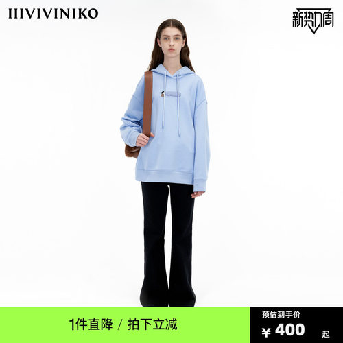 IIIVIVINIKO「JEN UMAN合作系列」多巴胺全棉卫衣女C335002315B