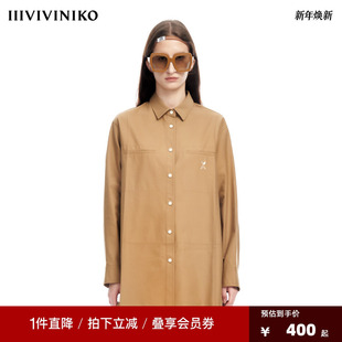 IIIVIVINIKO薇薏蔻棉弹Oversize大衬衫 早春新品