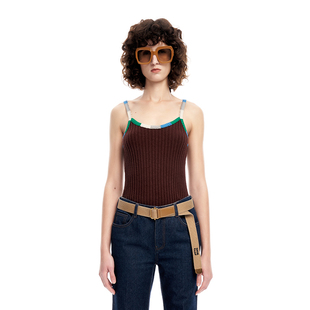 【早春新品】IIIVIVINIKO薇薏蔻圈圈纱吊装针织背心