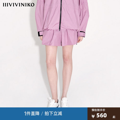 【设计师款 尼龙塔夫绸】夏季新款简约休闲运动短裤子女