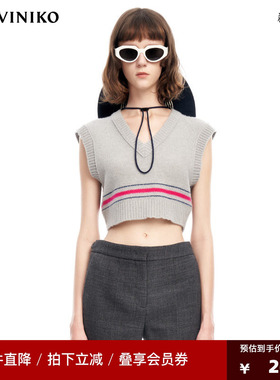 VVNK JANE PLUS【小众设计】2023春季新款针织背心