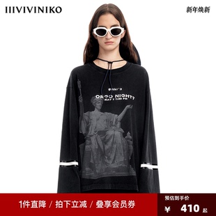 ⻓袖 VVNK 廓形 PLUS小众设计Oversize 卫⾐ JANE