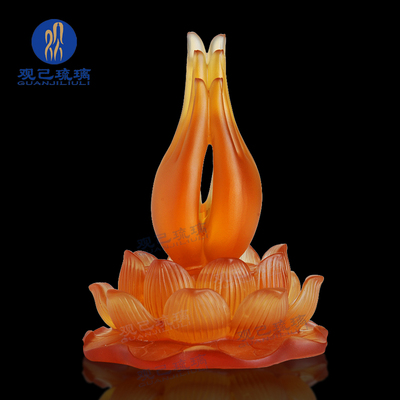 观己琉璃合十盘香香炉熏香炉