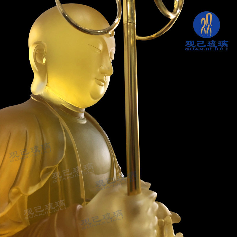 琉璃大号佛像琉璃1.08米地藏王菩萨琉璃大佛站相坐像琉璃大药师佛