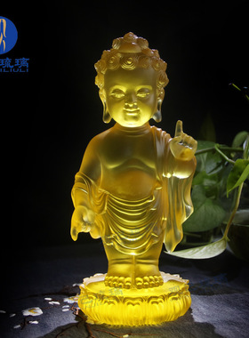 浴佛节寺院佛像观己琉璃太子佛