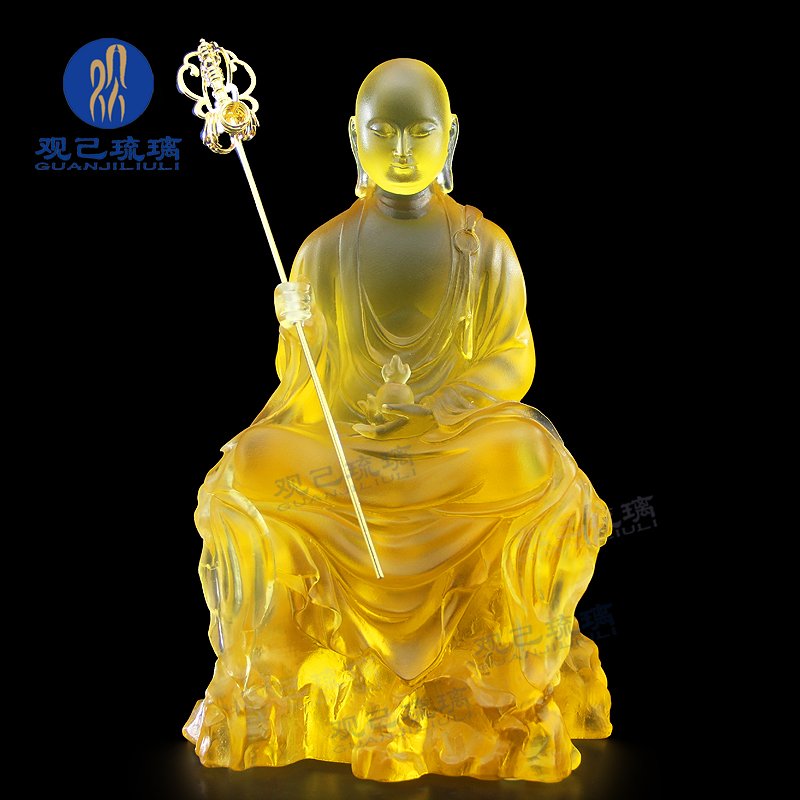 观己琉璃地藏王菩萨佛像摆件