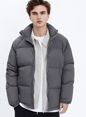 独等/UCUB 90白鸭绒羽绒服男2025年新款立领面包服短款官方旗舰