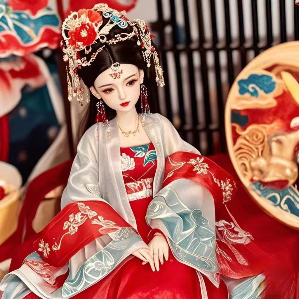 汉服中国风古装古风洋娃娃套装玩具女孩公主精致换装人偶盲盒礼物