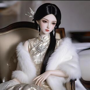 现代婚纱ba比娃娃盲盒生日手办关节可动豪华可换装桌面摆件人偶