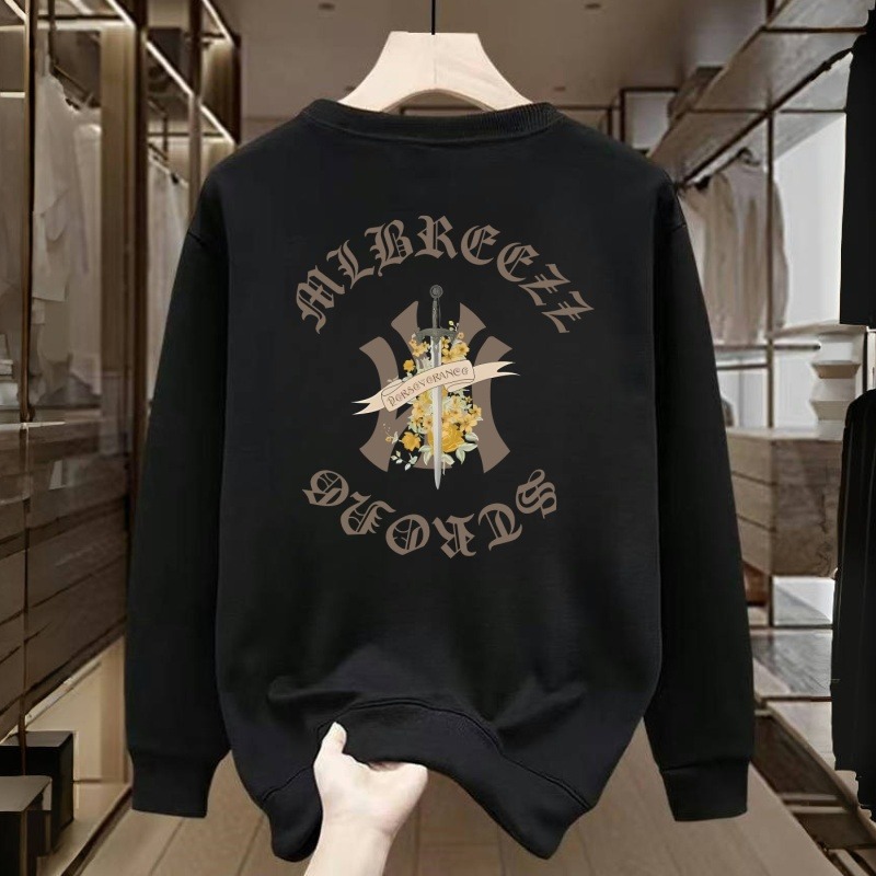 【一折专区】奥特莱斯秋冬新款重磅潮流圆领套头卫衣大码衣简约男