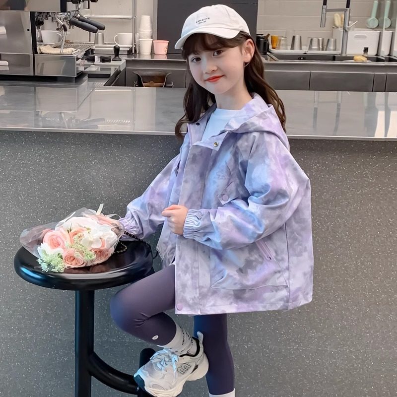 女童春装外套2025新款洋气时髦儿童冲锋衣女孩春秋季夹克抖音爆款,童装/婴儿装/亲子装,儿童冲锋衣,淘宝优惠券,粉丝福利购,淘宝优惠卷