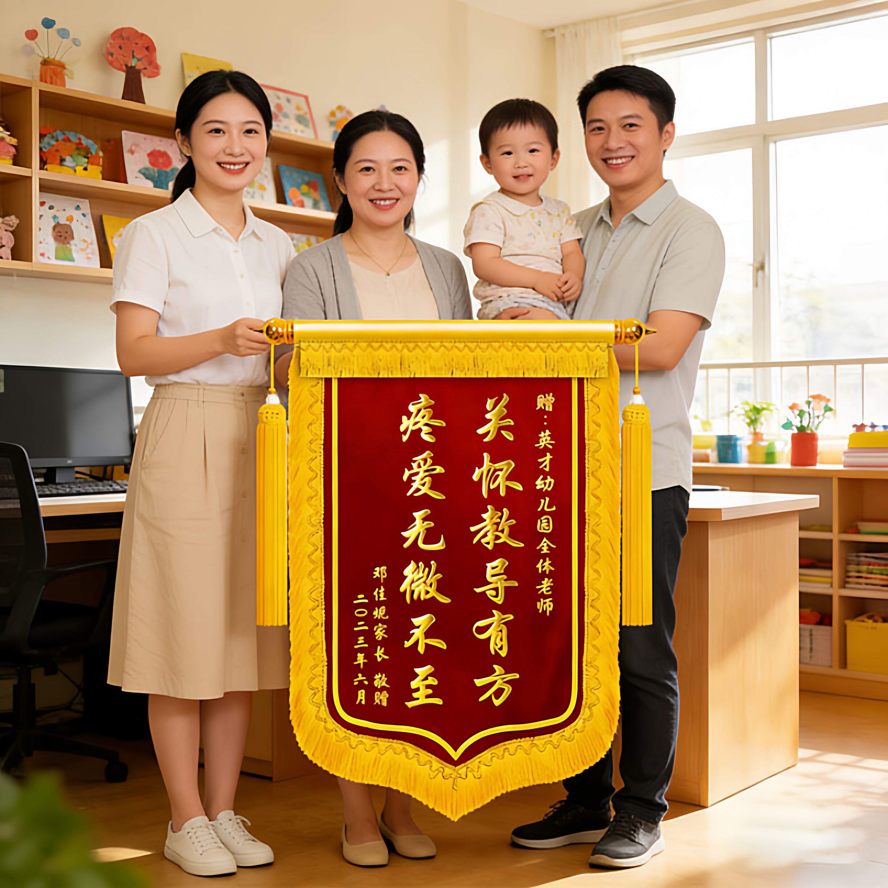 【专业定制】高档锦旗送老师