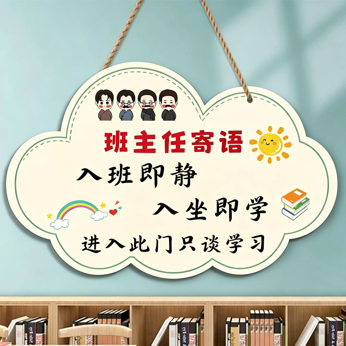 【班级装饰】班主任寄语挂牌