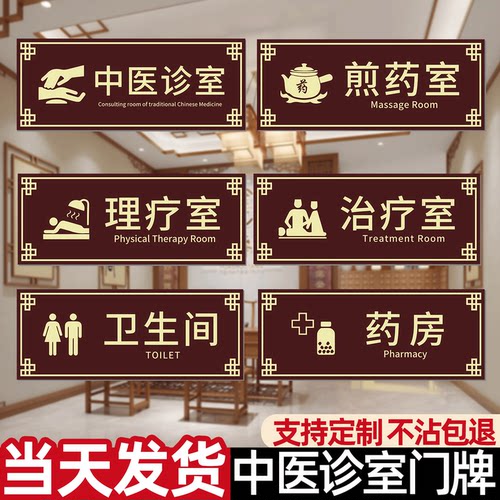 【店长推荐】中医诊室门牌
