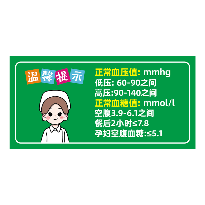 药店温馨提示牌pp背胶贴纸