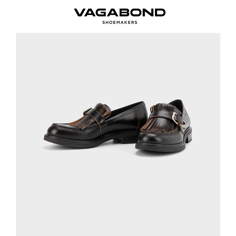 VagabondFREYA圆头流苏乐福鞋图片
