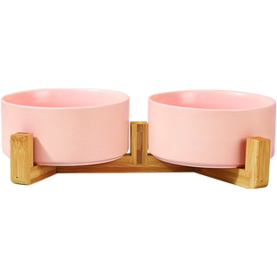 大口径猫碗陶瓷防打翻猫咪碗猫黑色喝水碗猫盆宠物碗狗碗猫食盆