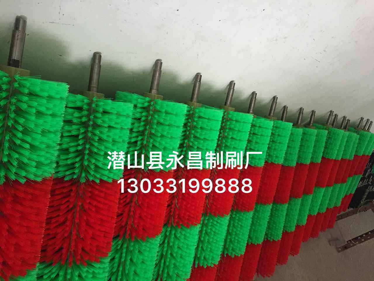 厂工业毛刷辊滚筒刷清洗机毛刷辊定做小型圆形空心圆柱除尘毛刷新