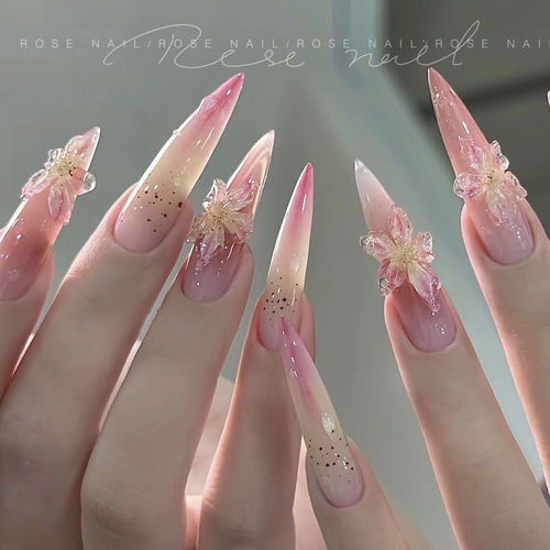 百合冰晶花立体雕花仙气