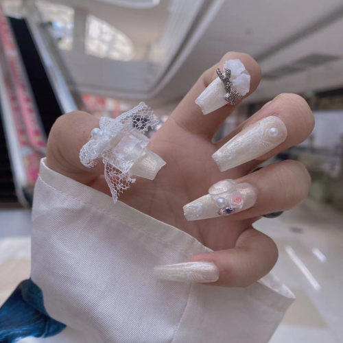 手工穿戴法式指甲贴片ins