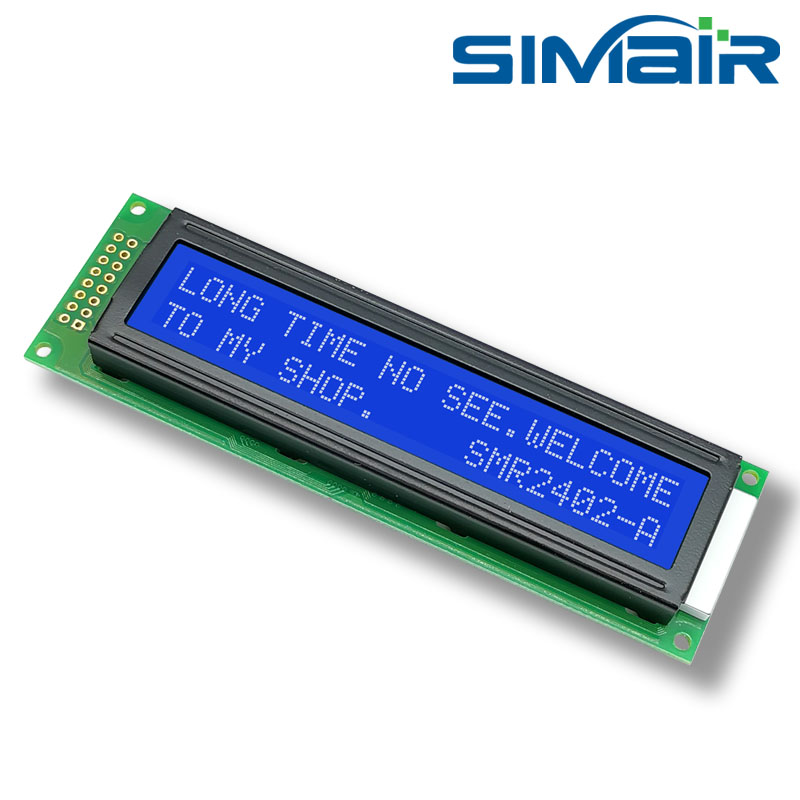 极速2402液晶屏 5vm3.3V 蓝屏 24x2点阵屏 2402显示屏模块 LCD240
