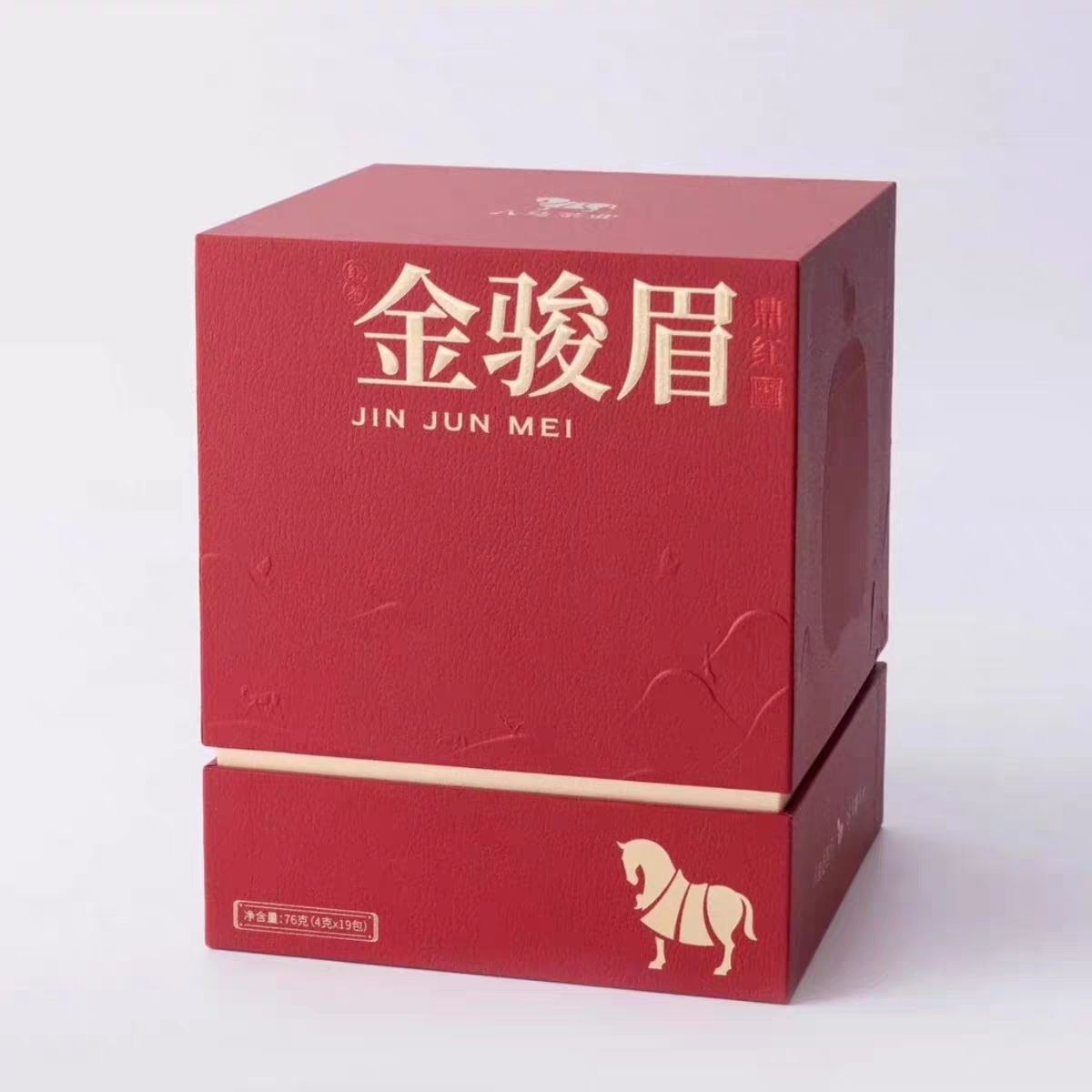 八马茶业鼎红金骏眉武夷山桐木关红茶单罐19泡礼盒装76克门店款