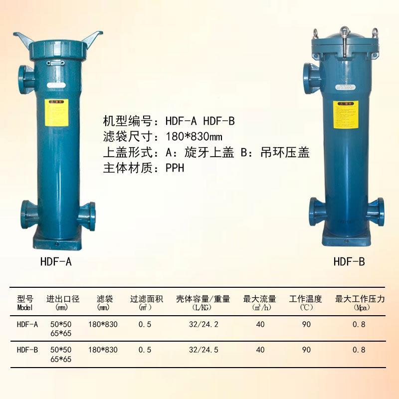 工生无品牌/产P液PH过滤器1厂号2号袋式过滤器PP耐酸碱化工废水