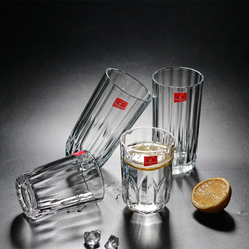 丽尊玻璃杯家用水杯茶杯饮料杯牛奶杯啤酒杯口杯白酒杯杯子