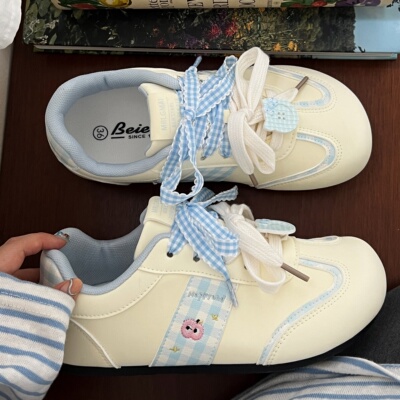 女童德训鞋女款2025新款学生百搭时尚儿童软底女孩春秋休闲板鞋子