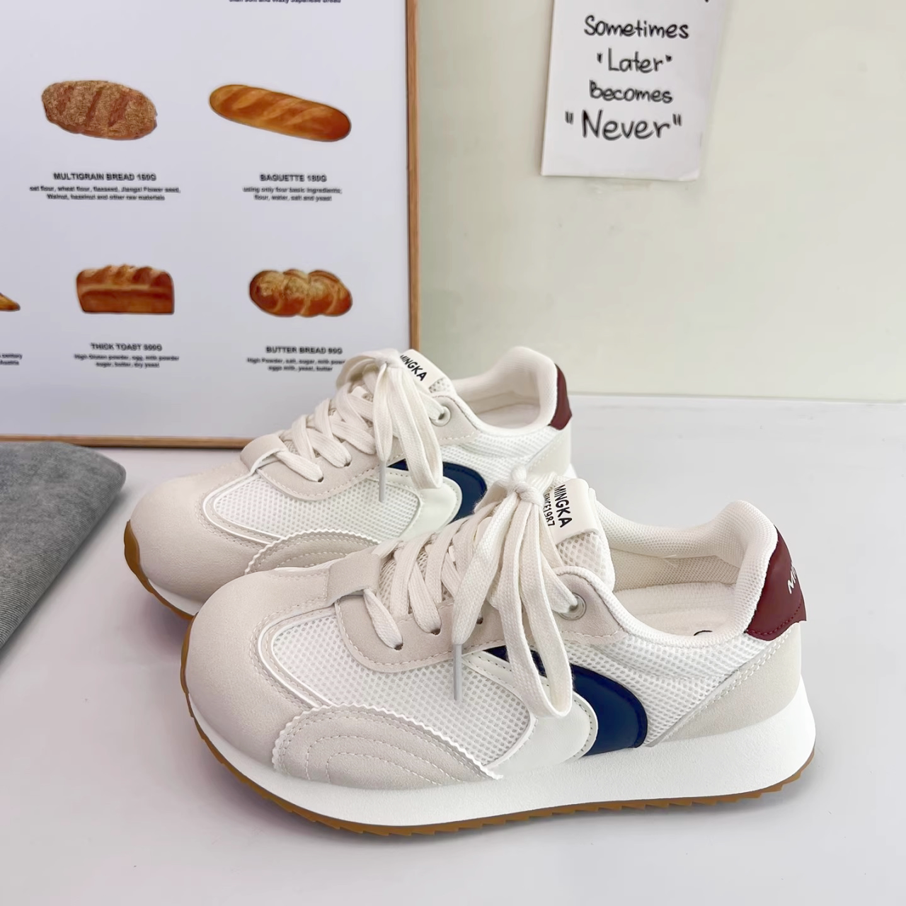 时尚百搭学生日常百搭洋气阿甘鞋中大童女款2026春秋新款休闲鞋女