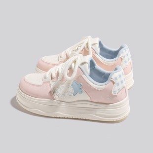 女童2026春秋新款软底卡通可爱运动板鞋女款小众洋气百搭休闲鞋潮