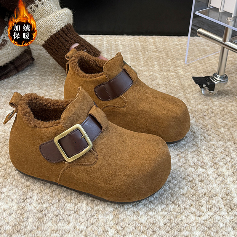 厚底内增高时尚勃肯棉鞋女加绒短靴子2026新款冬季保暖防滑雪地靴,童鞋/婴儿鞋/亲子鞋,棉鞋,淘宝优惠券,粉丝福利购,淘宝优惠卷