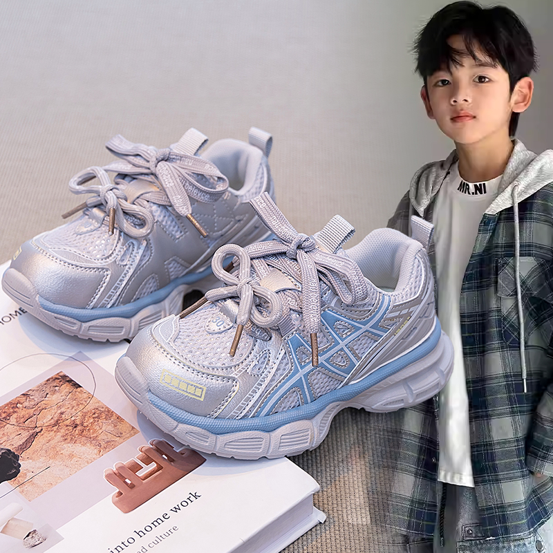 男童时尚潮酷厚底简约老爹鞋儿童2026春秋新款小众洋气百搭运动鞋