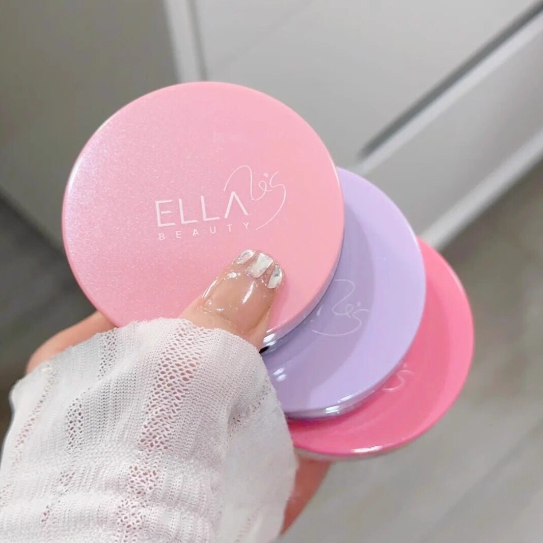 韩女氛围感手拿把掐~ELLA梦缎水光气垫腮红提亮修容自带粉扑镜子