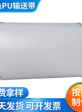 厂家定制白色输送带PU带面包流水输送线物流分拣加挡边输送带