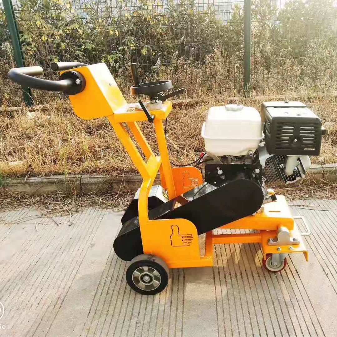 手推式路面开缝机 水泥路面开沟机 XLKC-180马路开槽机