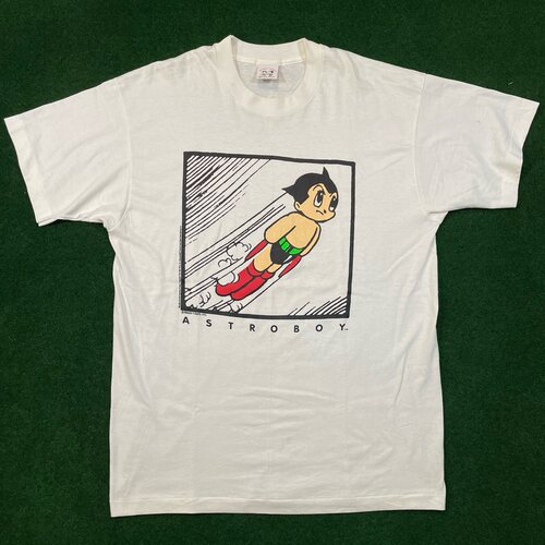 番茄小诗 ASTROBOY卡通印花短袖T恤男女同款oversize美式复古