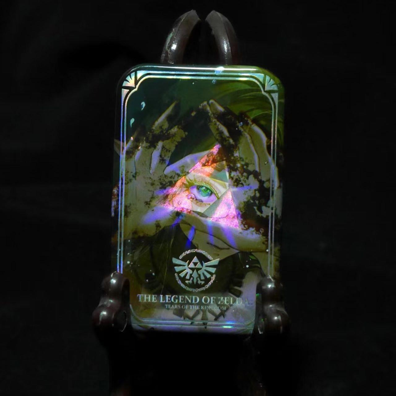 塞尔达传说林克镭射吧唧徽章长方形吧唧绝美周边同人