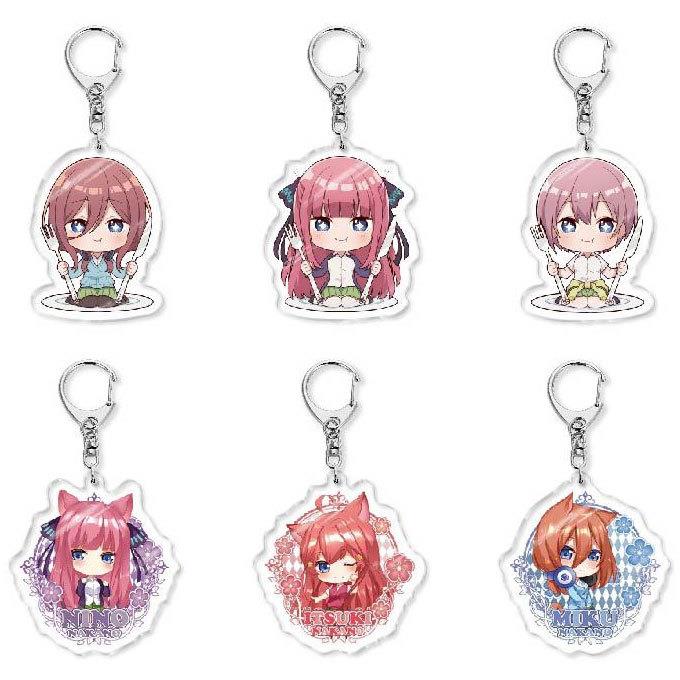 五等分的花嫁新娘 中野一花 中野二乃动漫周边亚克力钥匙扣小挂件