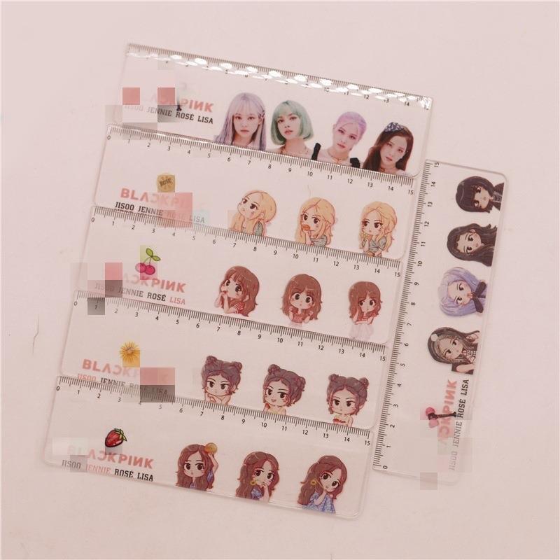 BLACKPINK周边Lisa金珍妮JENNIE金智秀Jisoo朴彩英简约直尺尺子
