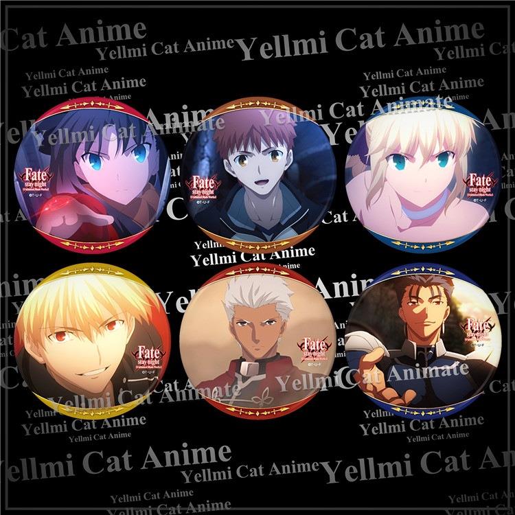 Fate/stay night命运之夜徽章FATE游戏塞巴金闪闪胸章挂件随身镜D