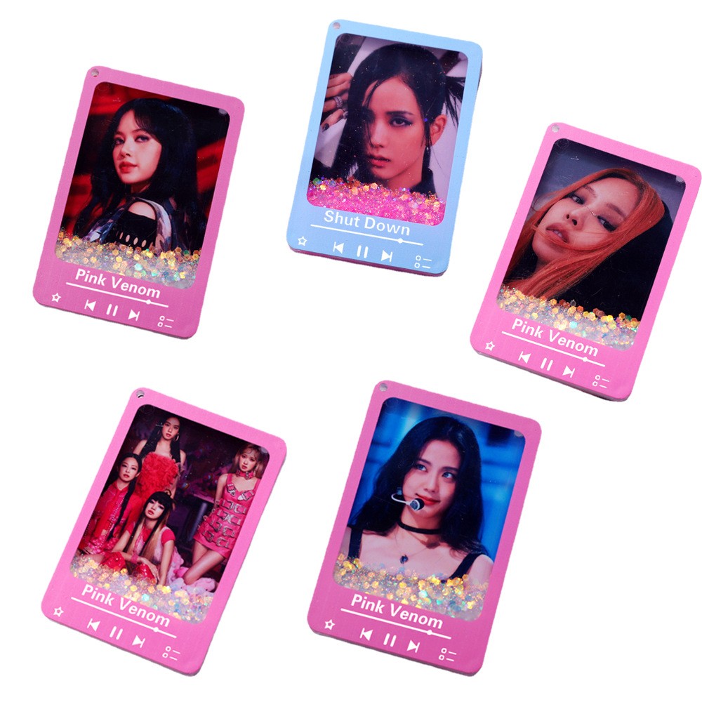 韩国女团BLACKPINK周边朴彩英 金智秀Lisa亚克力卡砖挂件周边