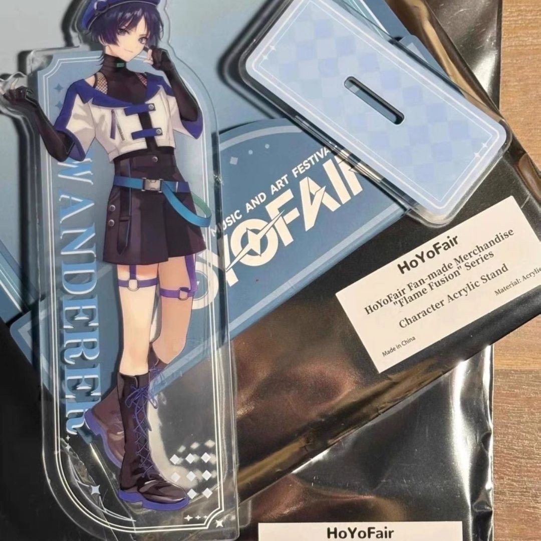 日韩谷hoyofair稀有场贩同款自制散兵&枫原万叶高颜值亚克力摆件