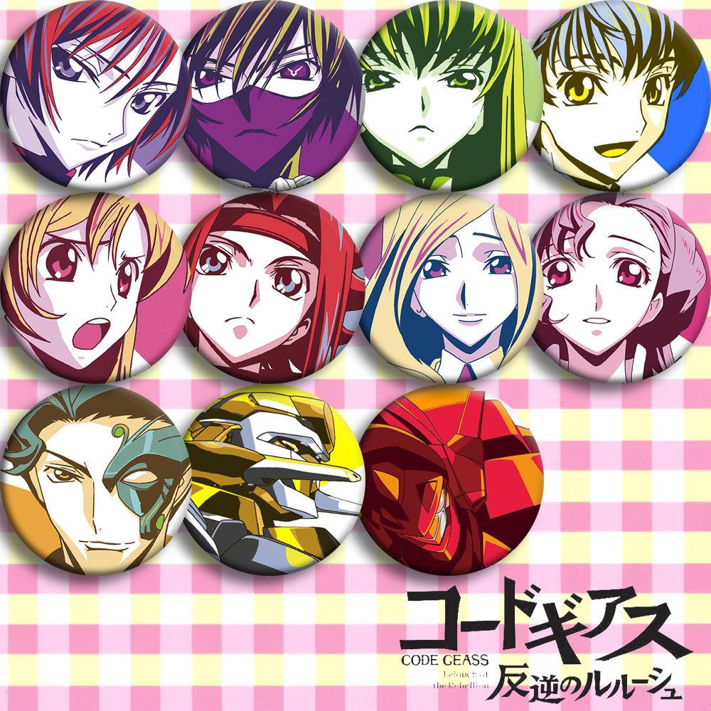 Code Geass 反叛的鲁路修 动漫徽章58mm 二次元周边礼物吧唧挂件