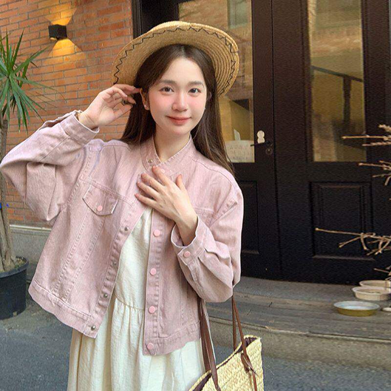 女童春秋装牛仔套装2026新款儿童洋气炸街韩版工装阔腿裤两件套