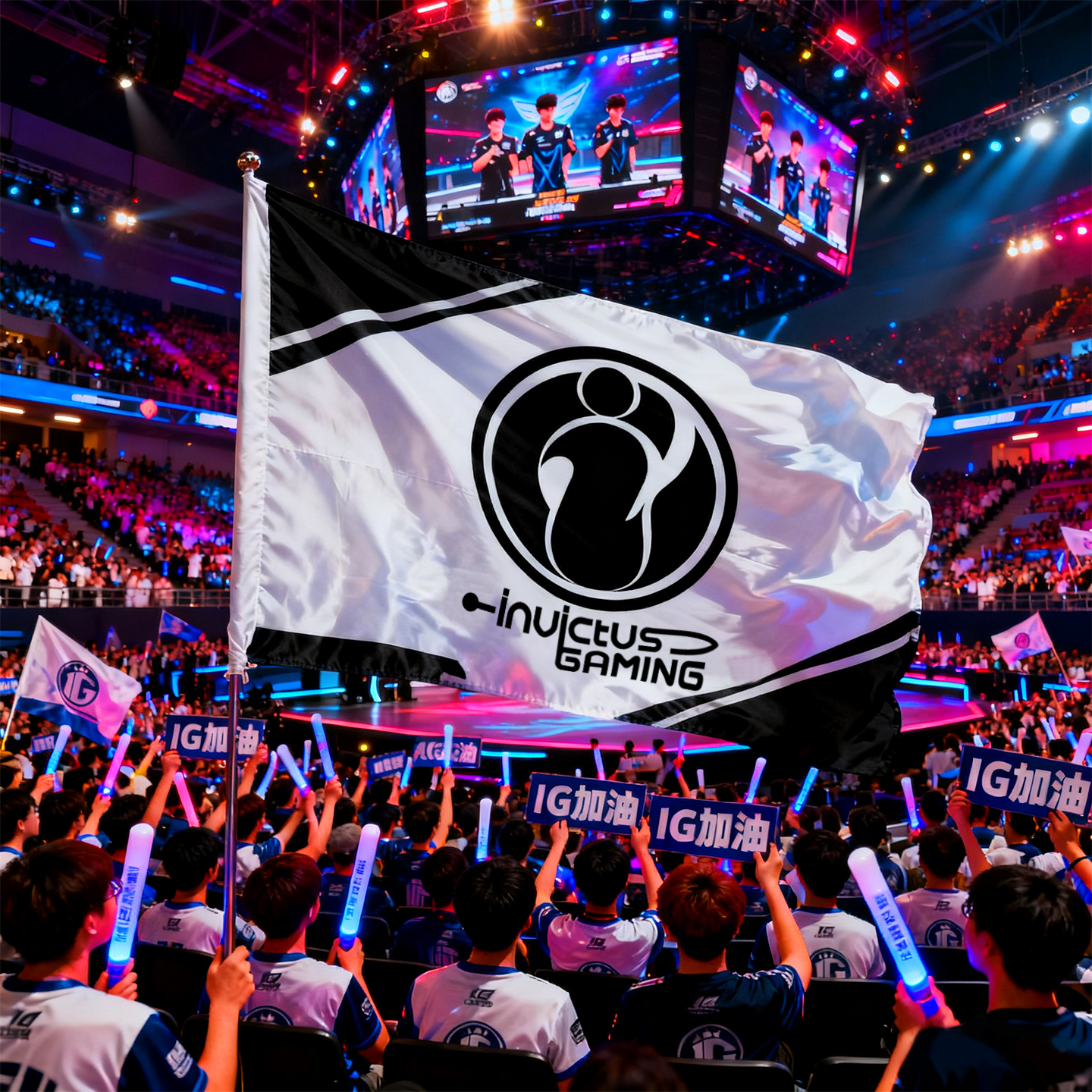 2025英雄联盟队旗tesblg队旗IG