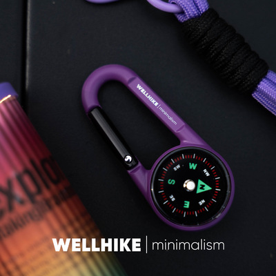 WELLHIKE双用指南针温度计挂扣