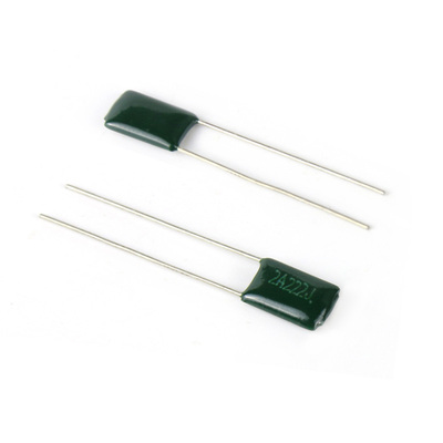 (20个)涤纶电容2A222J 100V 2.2nF 2200pF 精度±5% CL11电容器