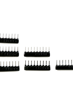 9脚104黑色A09-102直插103排阻10K上拉1K电阻4.7K排列2K/202/472