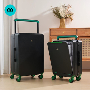 前开盖行李箱20寸可登机上飞机2026新款中置宽拉杆箱女24寸旅行男